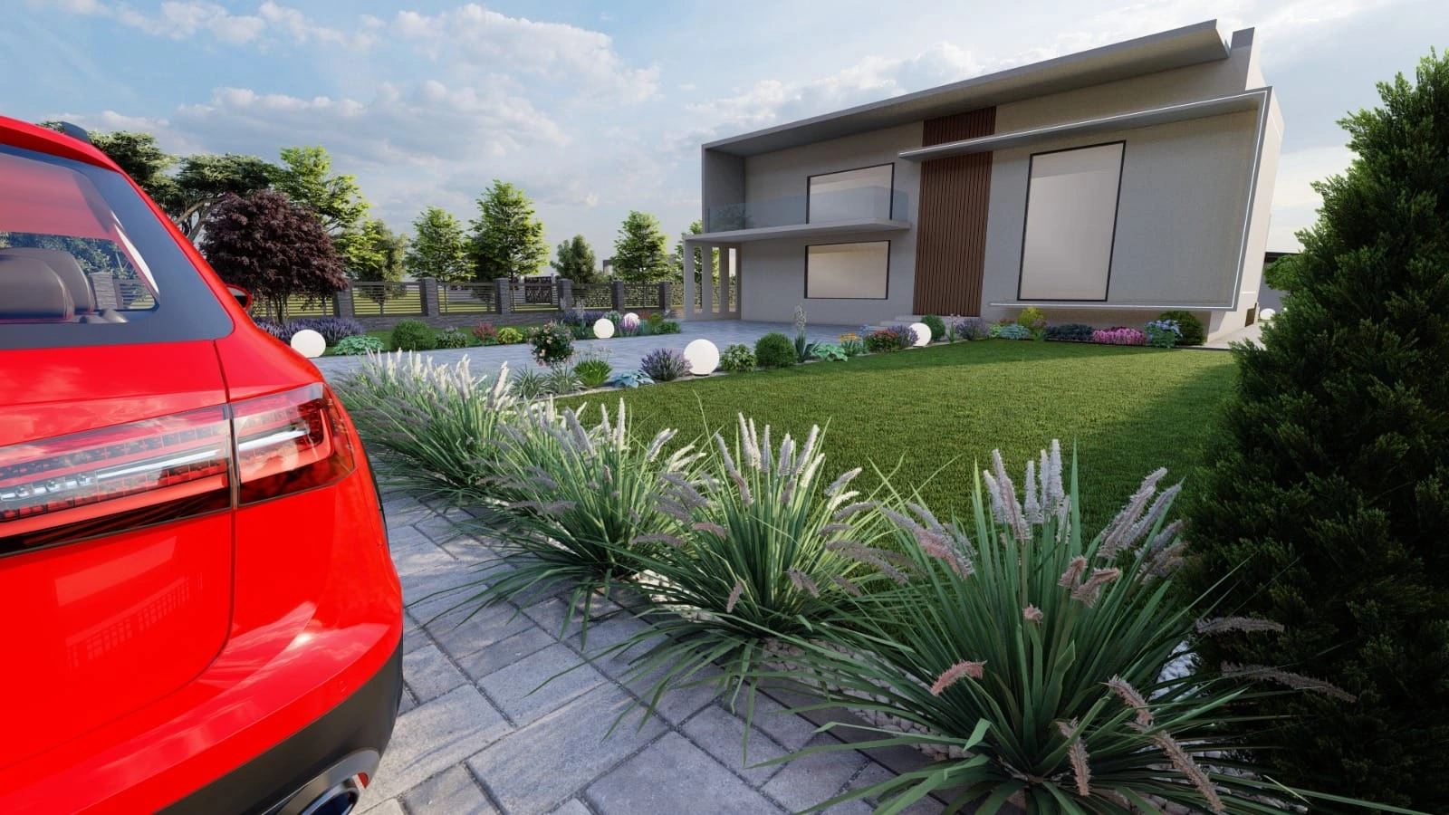 Proiectare 3D amenajare peisagistica gradina si plante decorative de exterior in Suceava si imprejurimi