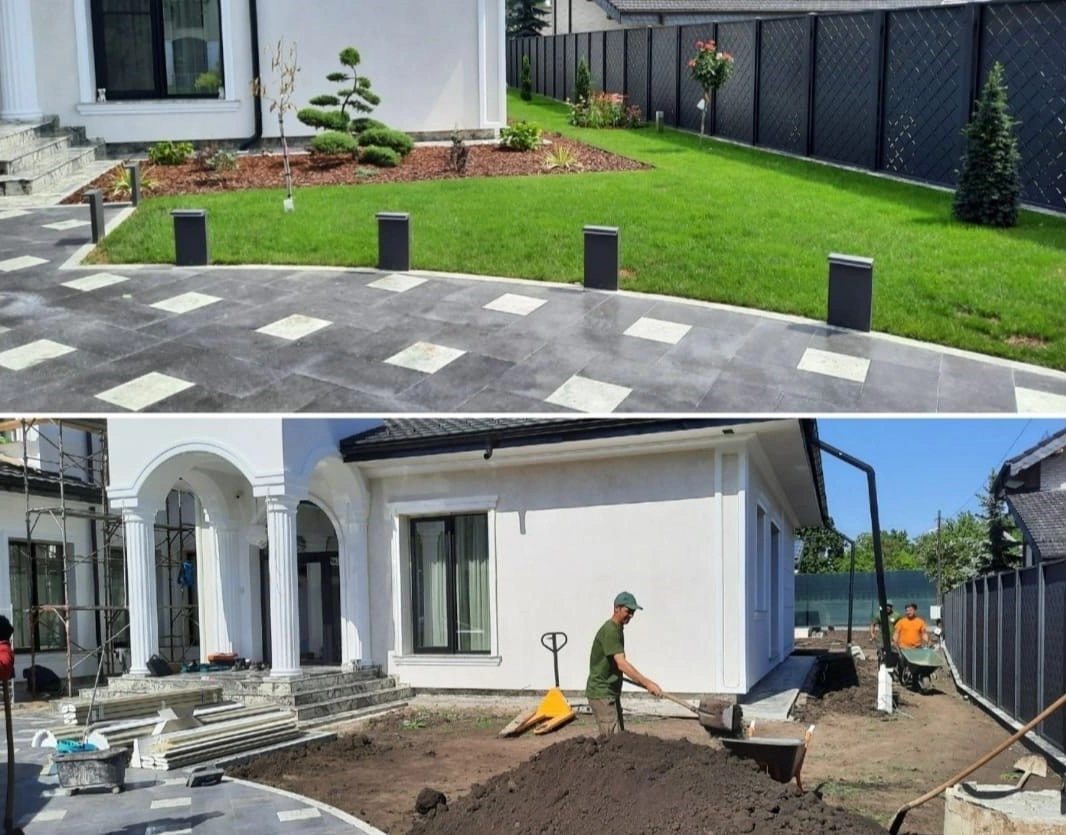 Pregatire gradina pentru montare gazon rulou natural in Suceava si imprejurimi